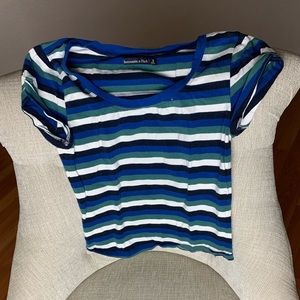 abercrombie and fitch striped tee